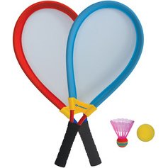 Set de raquettes géantes, bleu / rouge