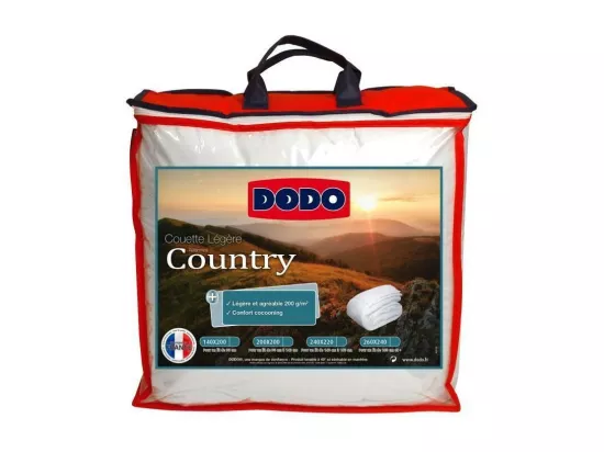 DODO Couette legere Country - 140 x 200 cm - Blanc