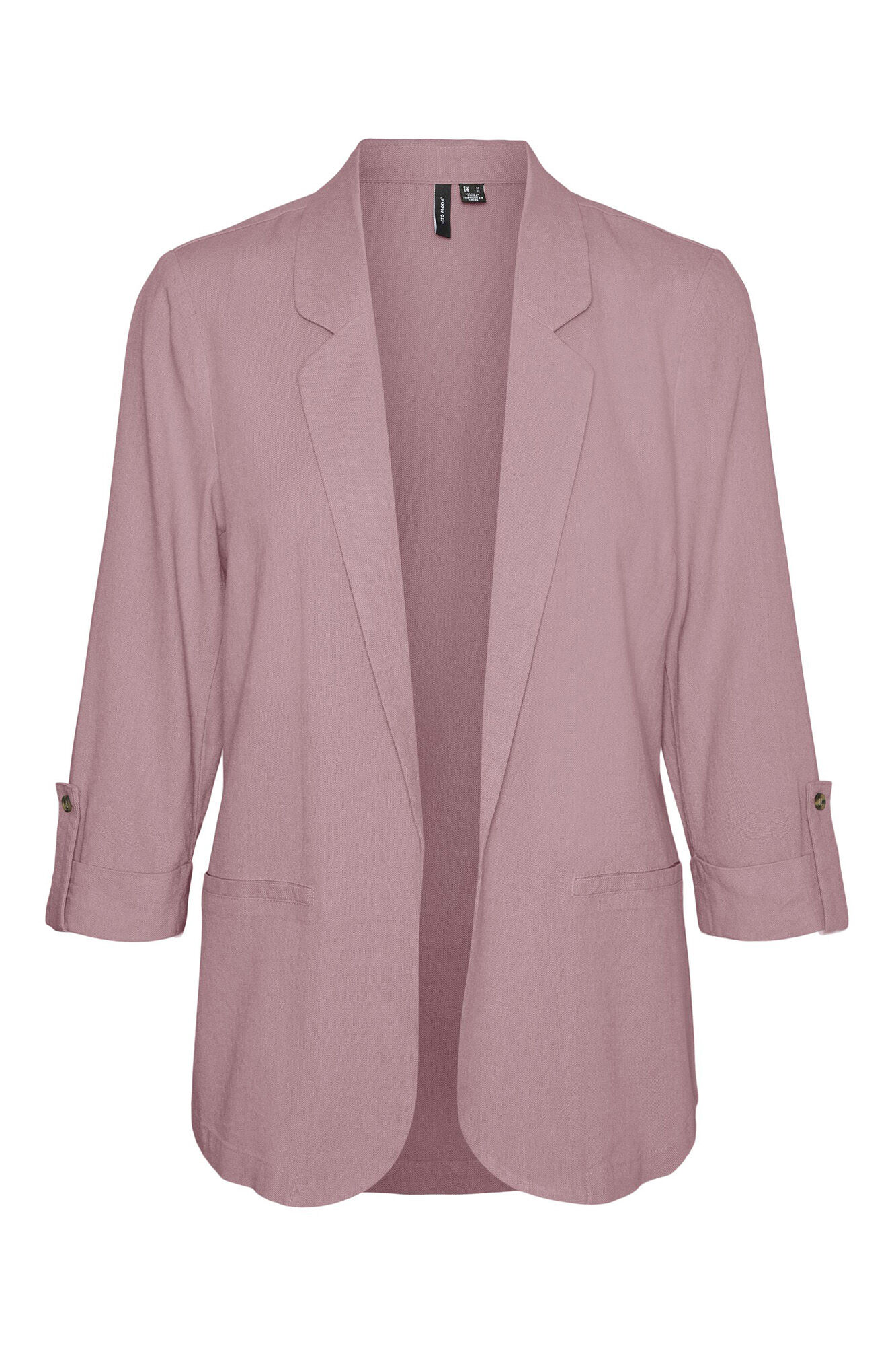 Blazer de linho com mangas 3/4 - Lilás