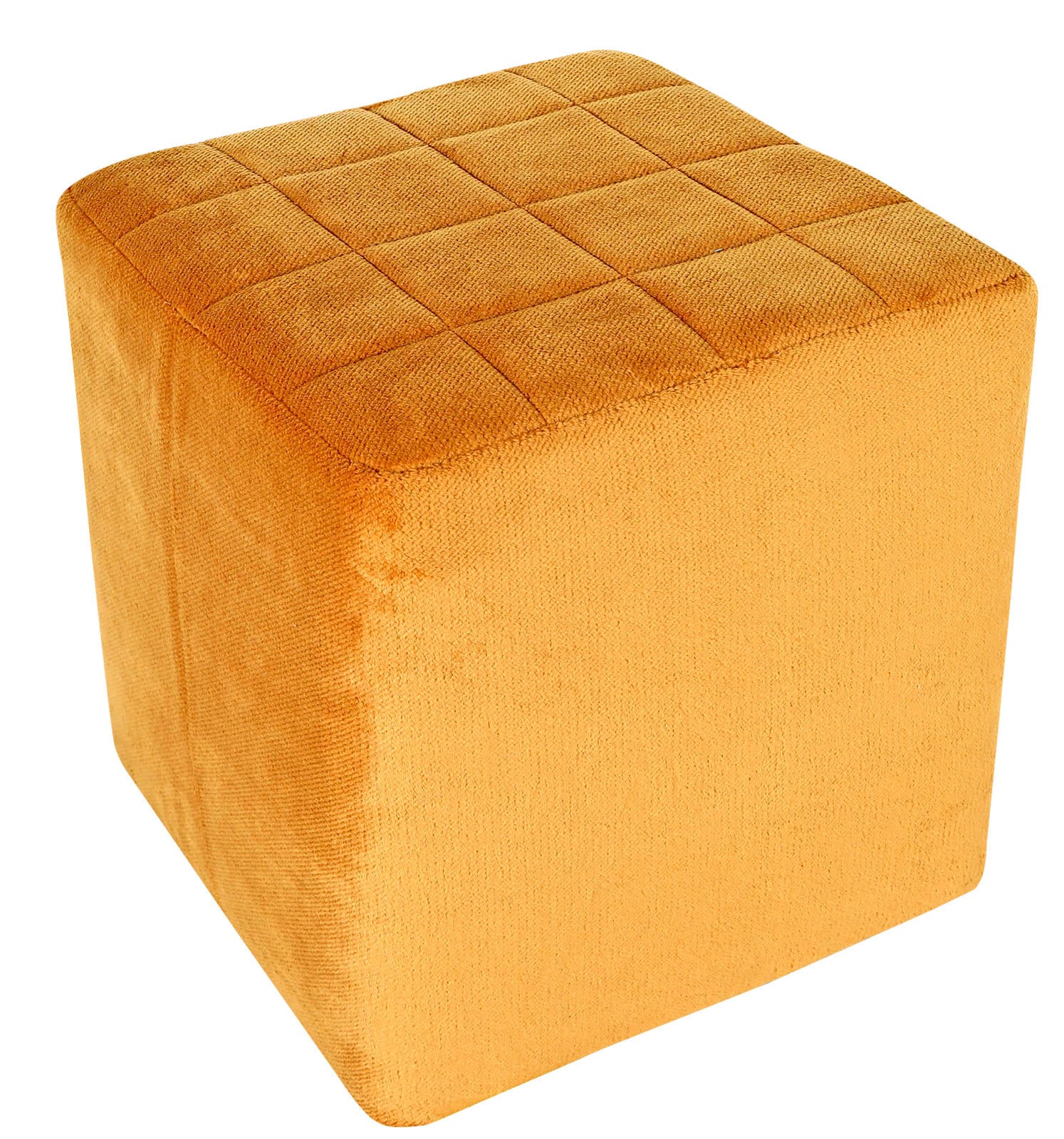 Hocker Cowboy 42x48x42 cm gold, plüsch