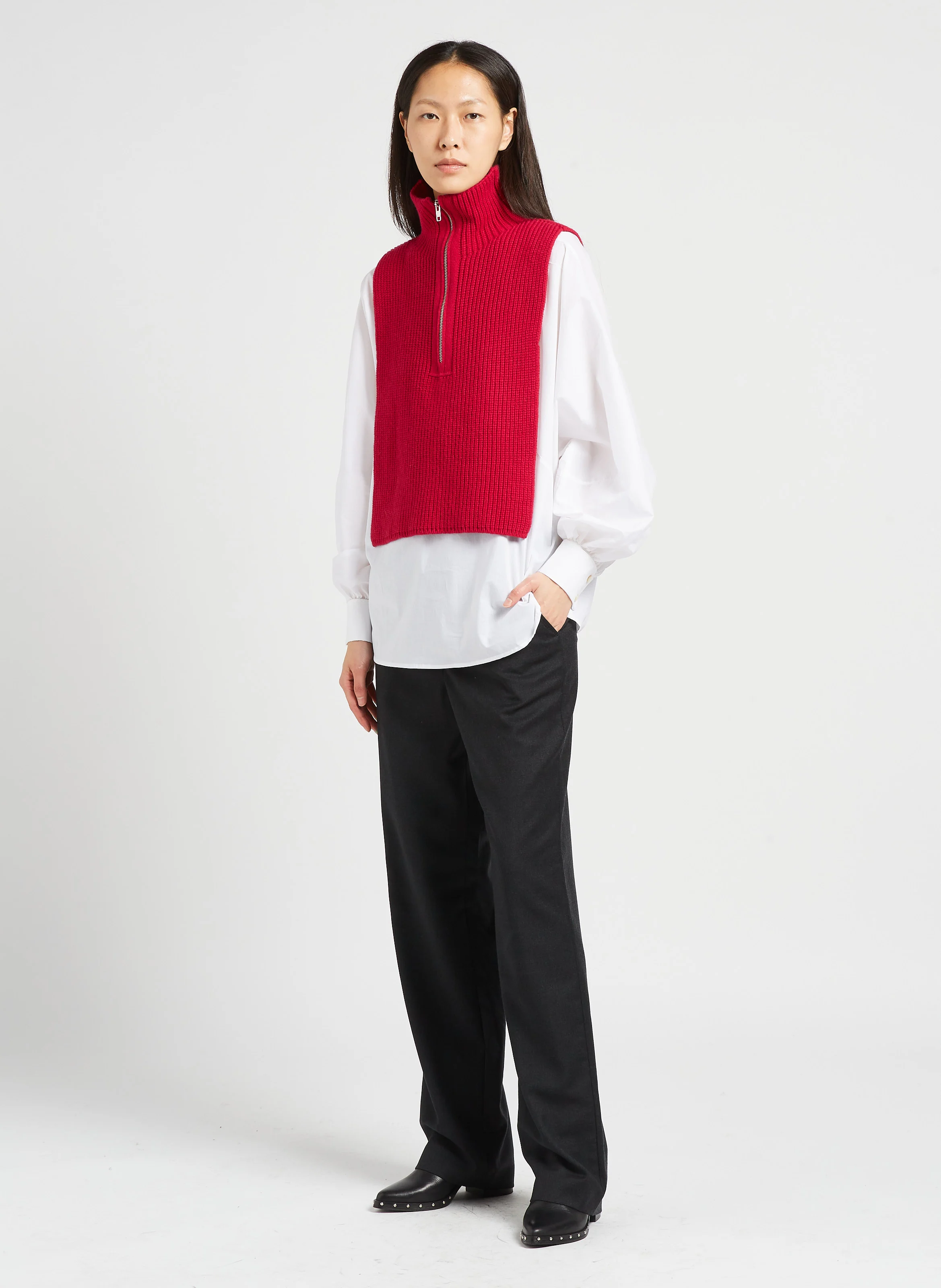 GATSBY - Chemise col classique droite en coton | Blanc