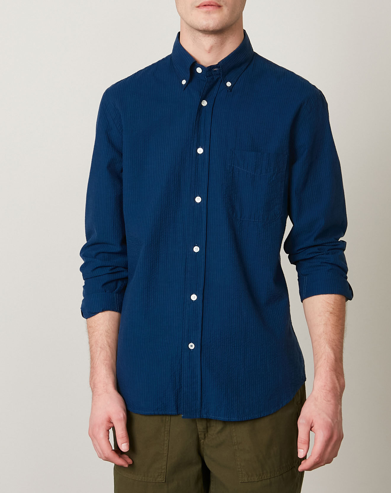 Hartford Chemise regular Pitt bleue