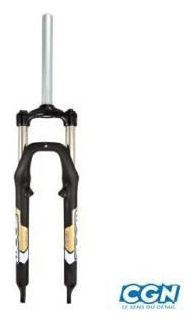 fourche vtt 26  zxd noire 1 1/8 ahead set alu reglable deb.80 mm v-brake/disc fix std