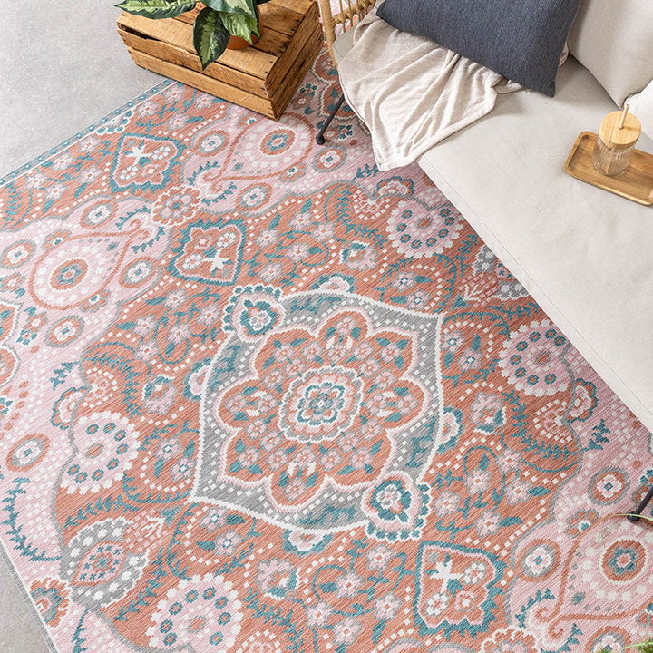 Bohemian buitenkleed - Vedra Medaillon Roze