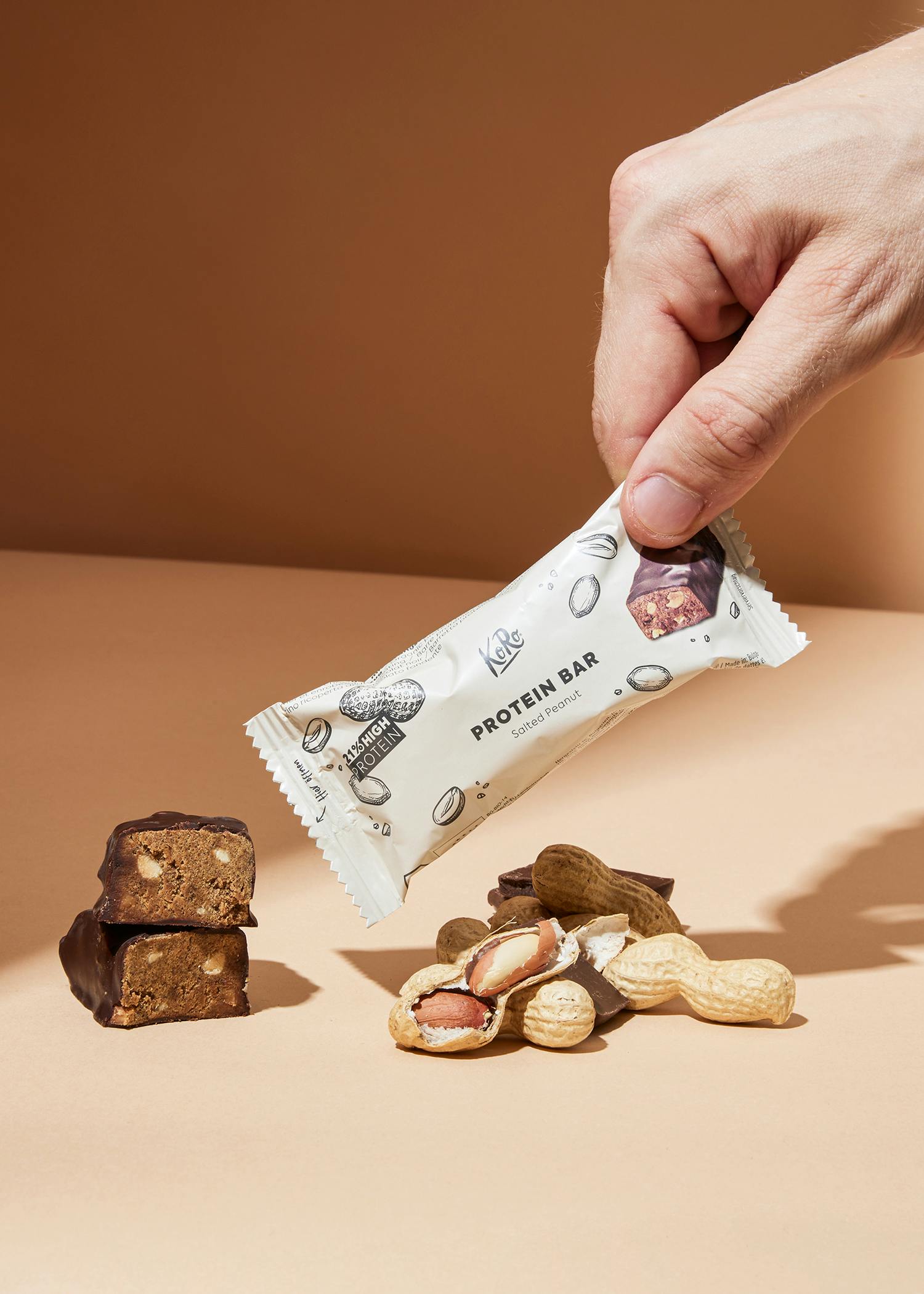 Veganer Bio Proteinriegel Salted Peanut 50 g