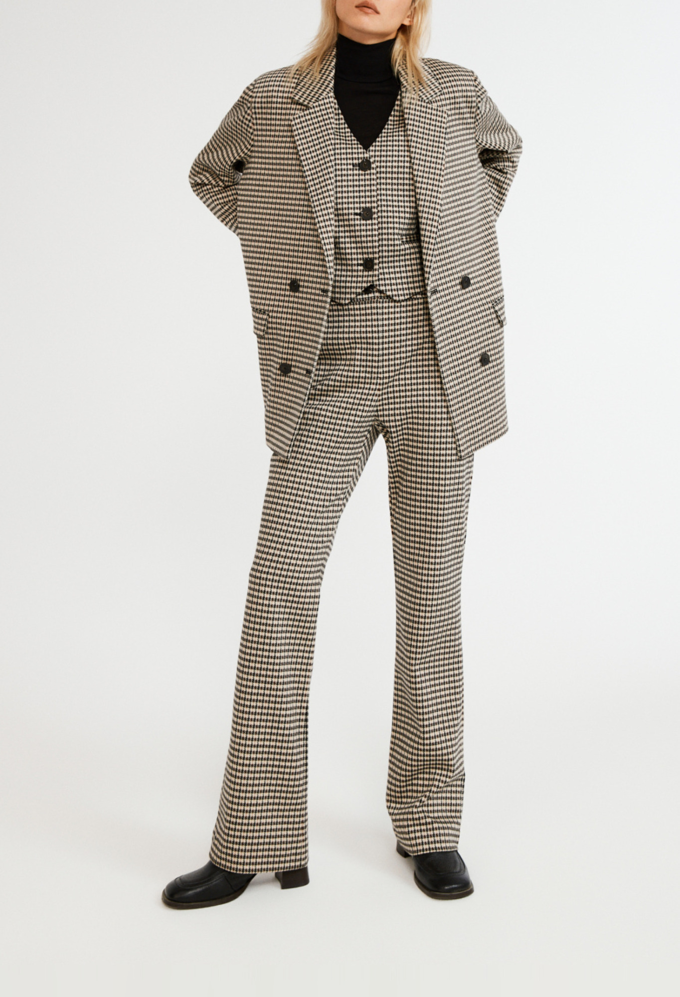 Veste &agrave; carreaux