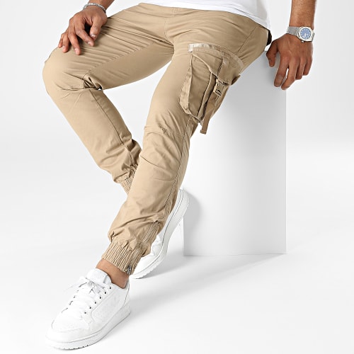 Pantalon Cargo Slim Fit Beige