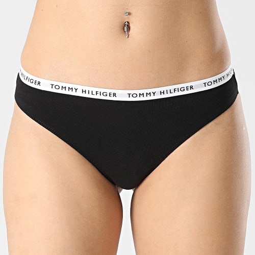 Lot De 3 Strings Femme 2828 Noir Rose Marron