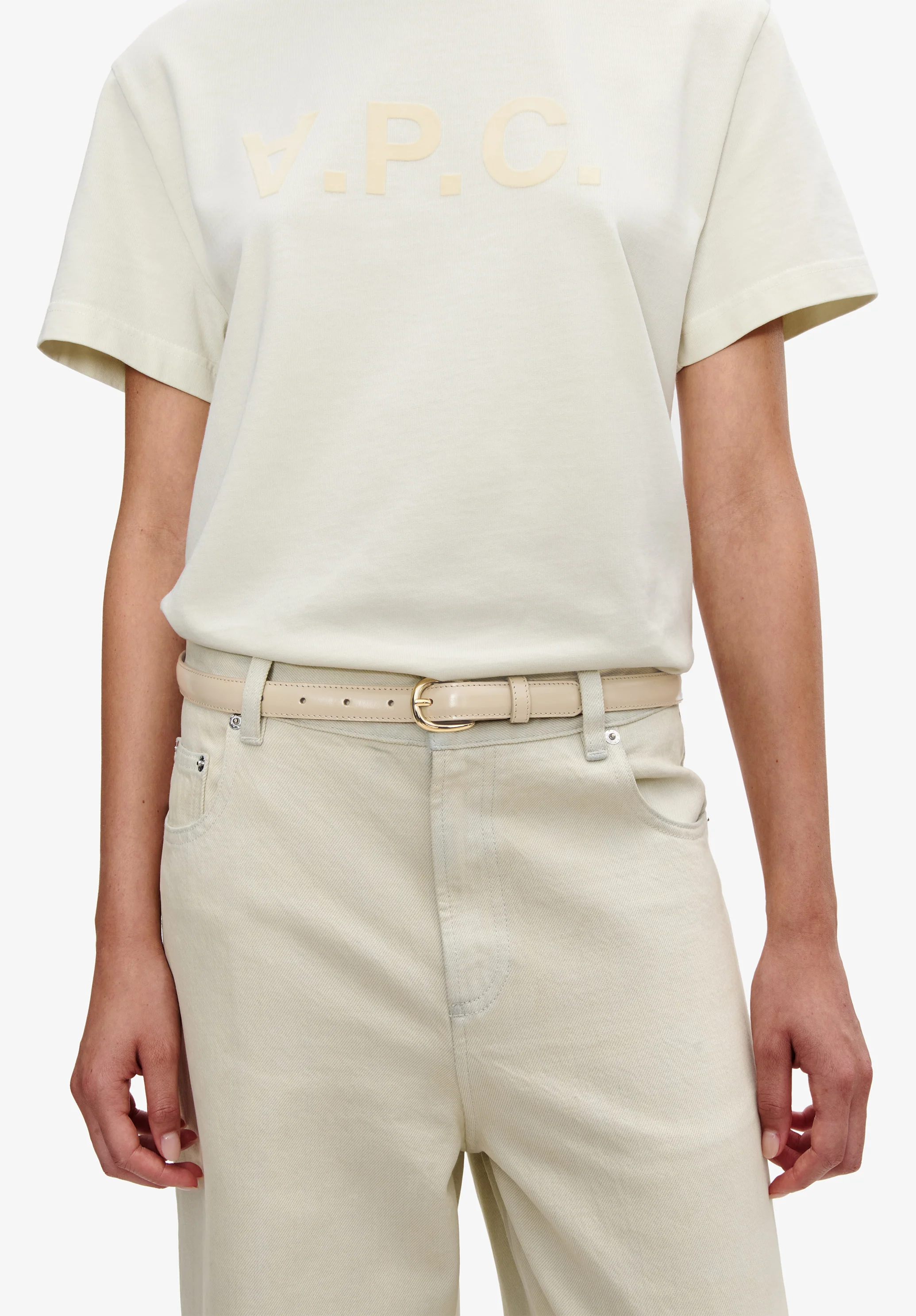 Ceinture Rosette - Ecru