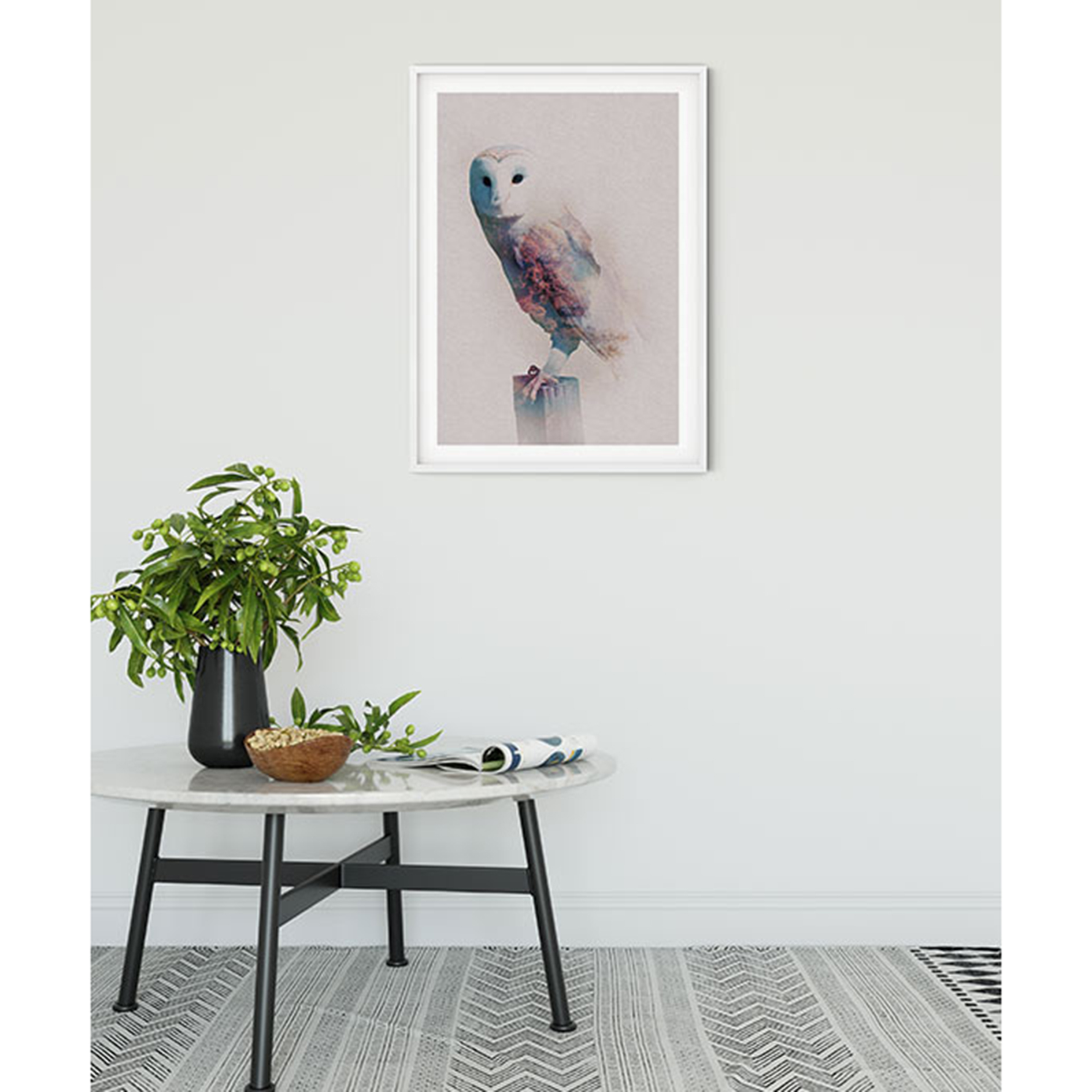 Wandbild ANIMALS FOREST OWL - 50x70 cm