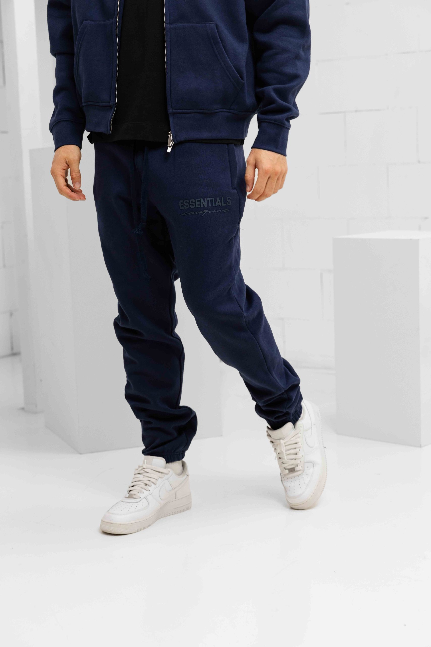 Cou7ure Essentials Basic Zipper Trainingspak Heren Donkerblauw