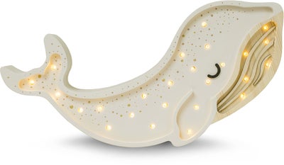 Little Lights Lampe Hval, Albino White