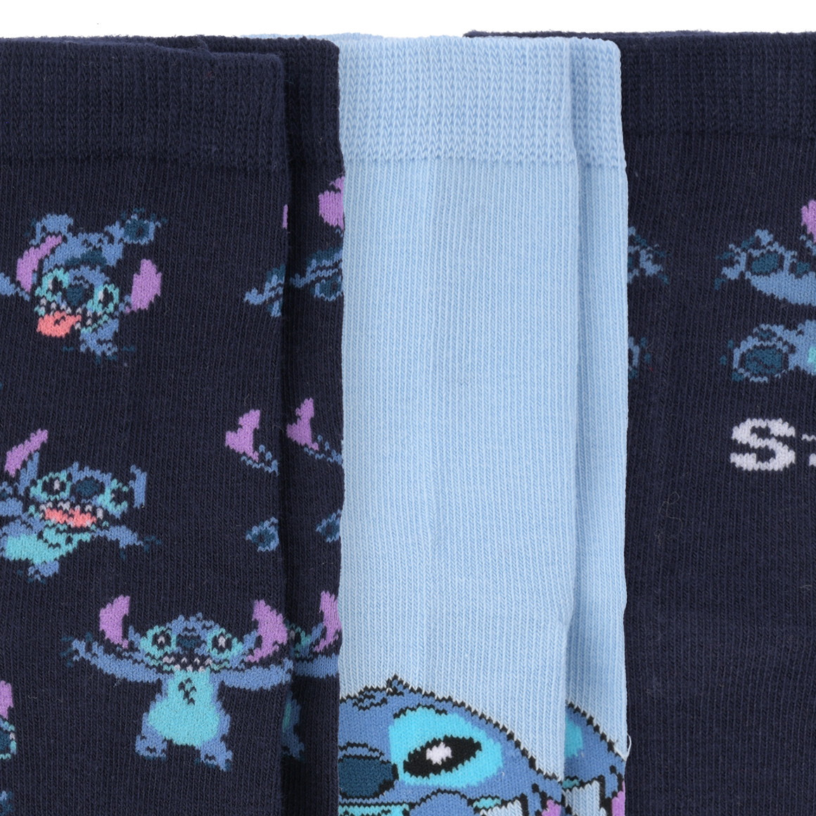 Topolino 3 Paar Disney Stitch Socken im Set dunkelblau / hellblau