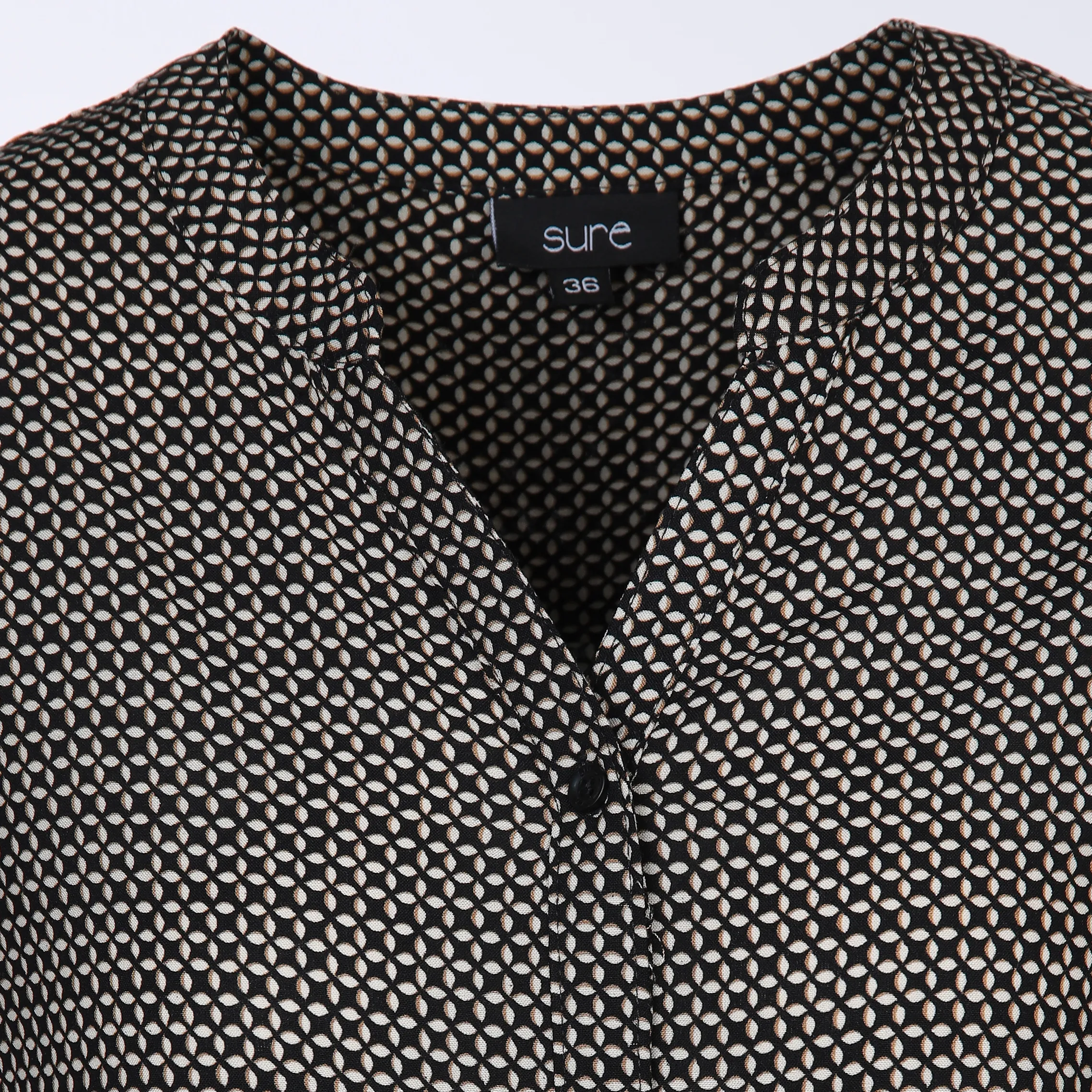 Damen Viskose Bluse mit Minimalprint