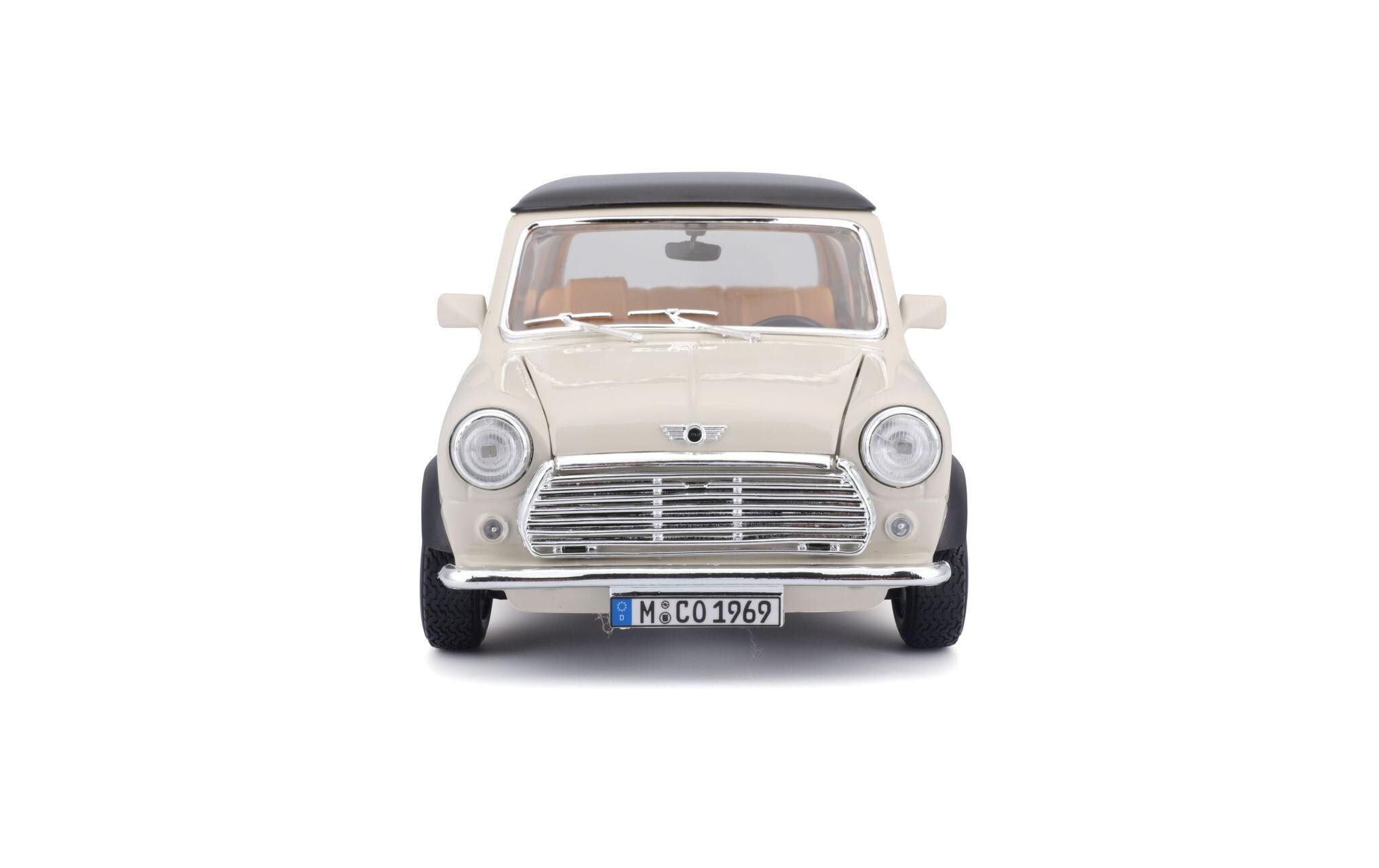 Mini Cooper 1969 Beige 1:18Sammlermodell im Massstab 1:18