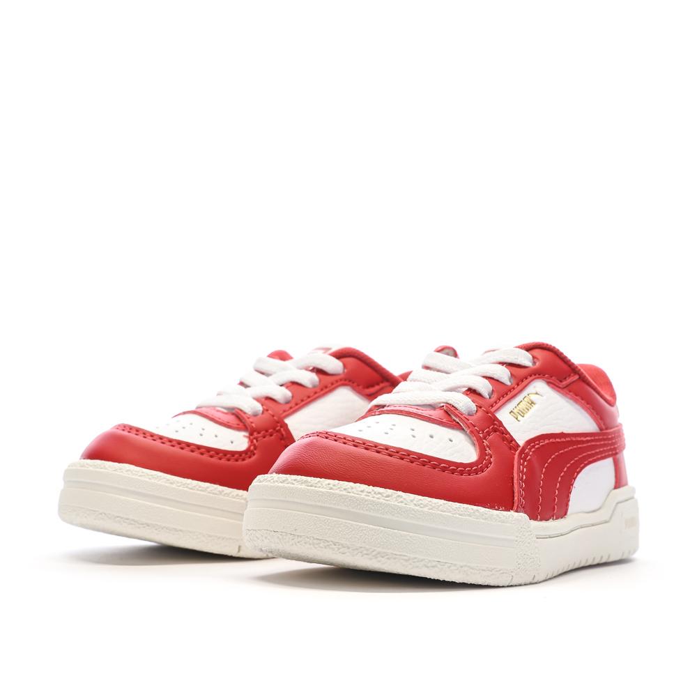 Puma Baskets Blanches/Rouges Garçon Puma Pro Classic