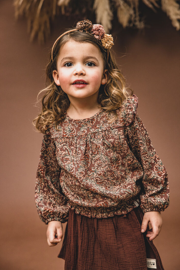 LOOXS Little bruine looxs little blouse 2331-7108