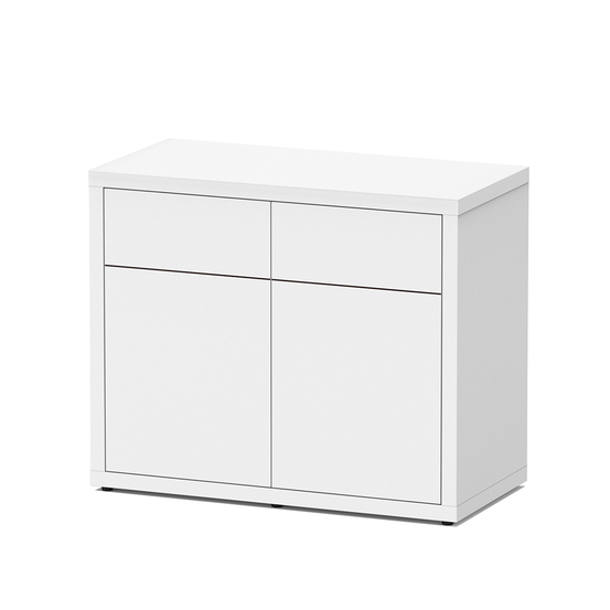 Meuble d'aquarium avec 2 portes Sublime 100 Blanc L.100xP.50xH.83cm