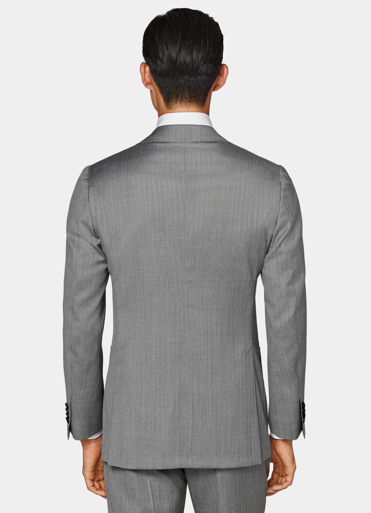 Costume Havana coupe Tailored gris moyen à chevrons