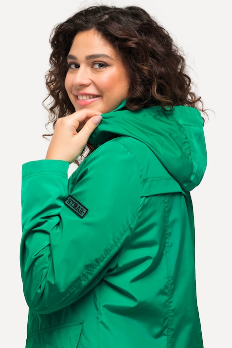HYPRAR Funktionsjacke, Stehkragen, Kapuze, 2-Wege-Zipper