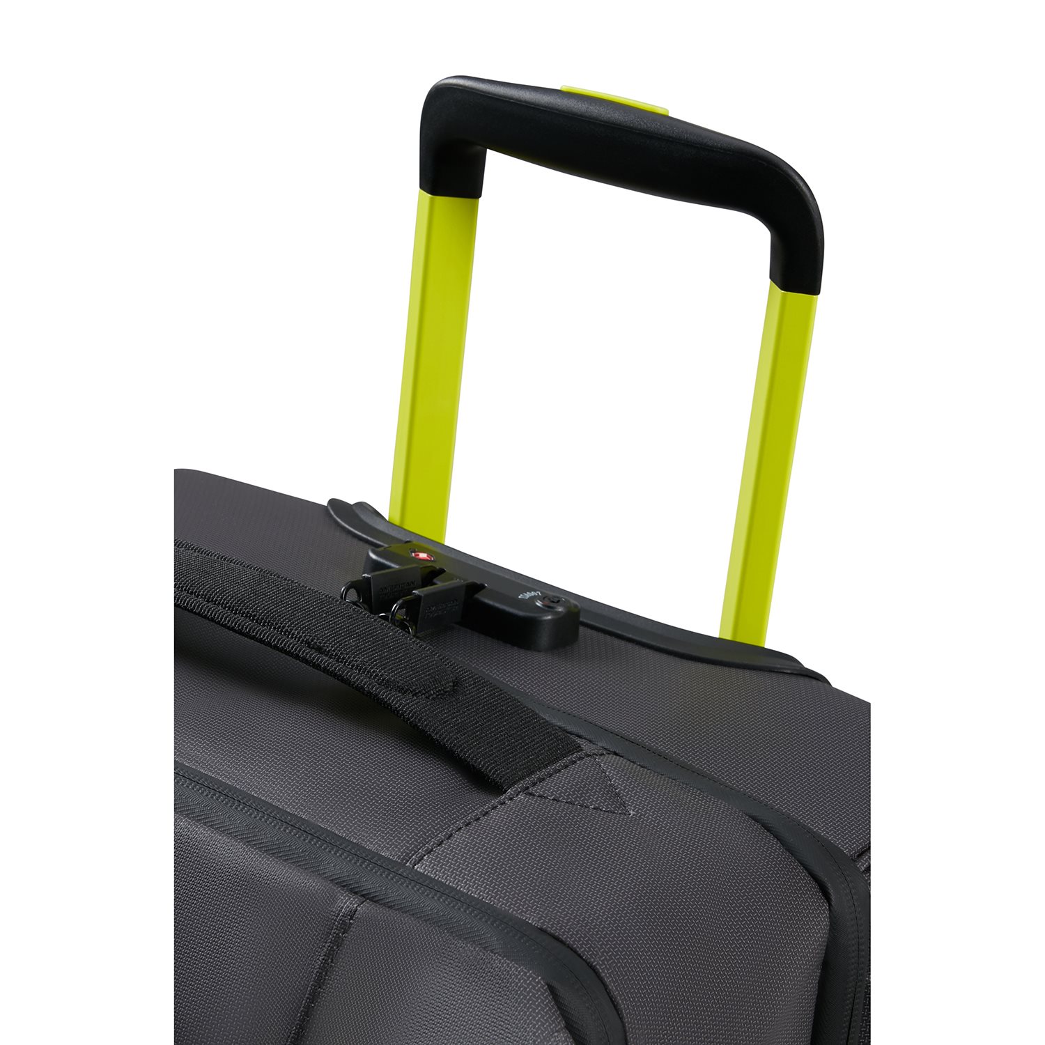 American Tourister Urban Track Duffle/Wheels S Coated black/lime