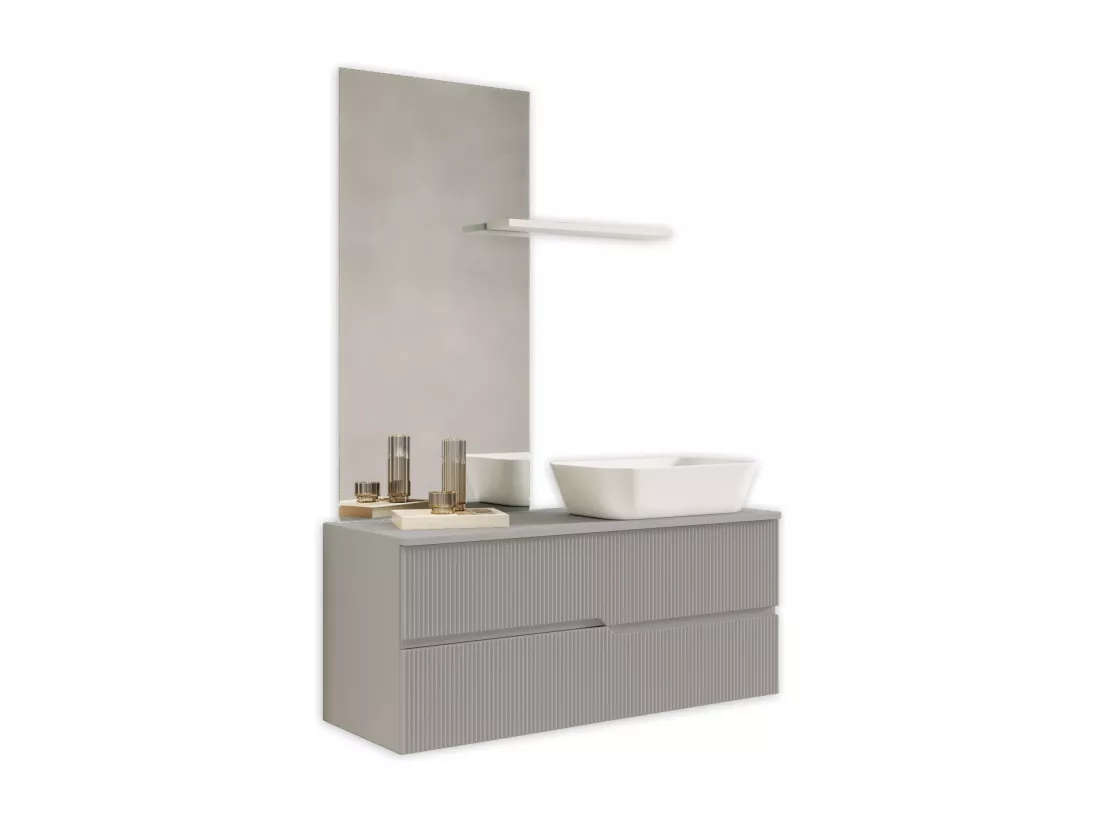 Composition 4 pieces VENERE gris matt
