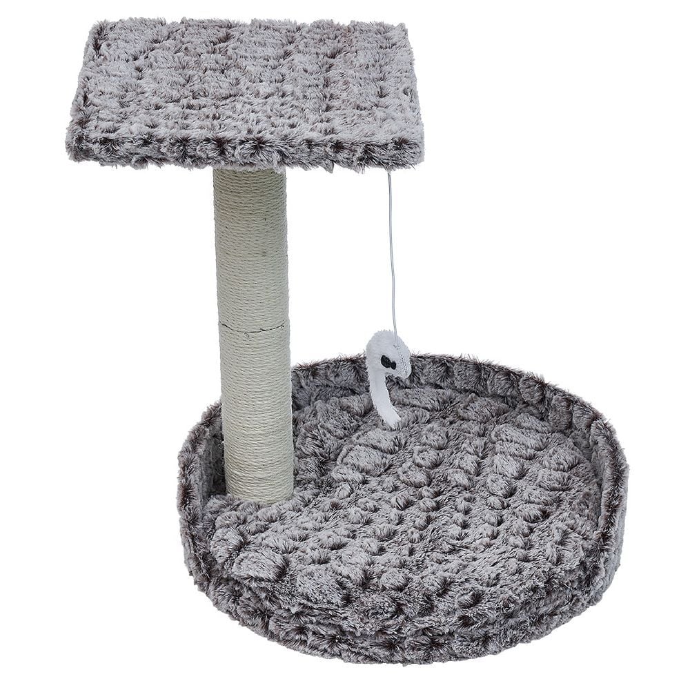 Arbre à chat 2 couchages toucher doux Ø35xH40cm