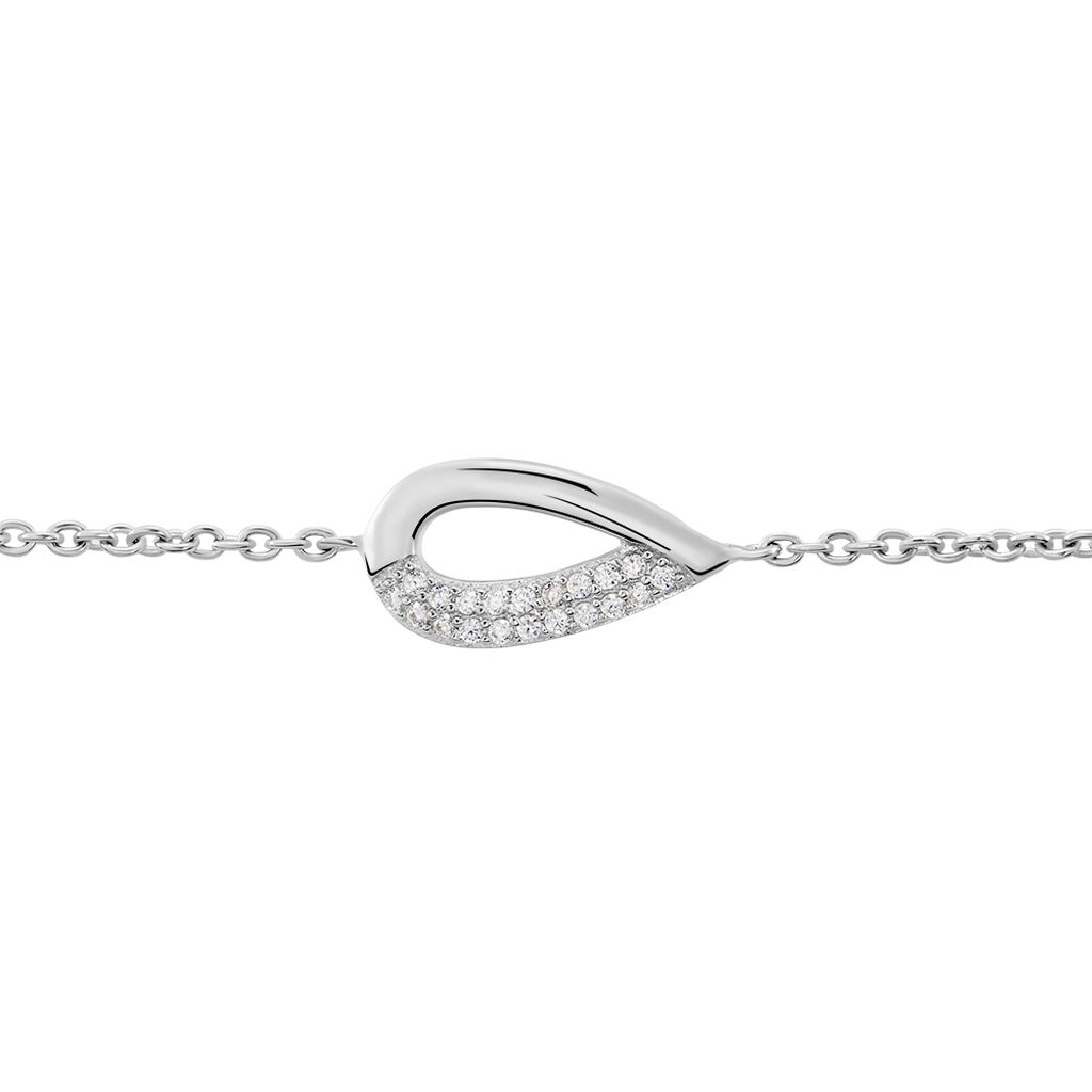 Bracelet Argent Blanc Ealasaid Oxydes De Zirconium