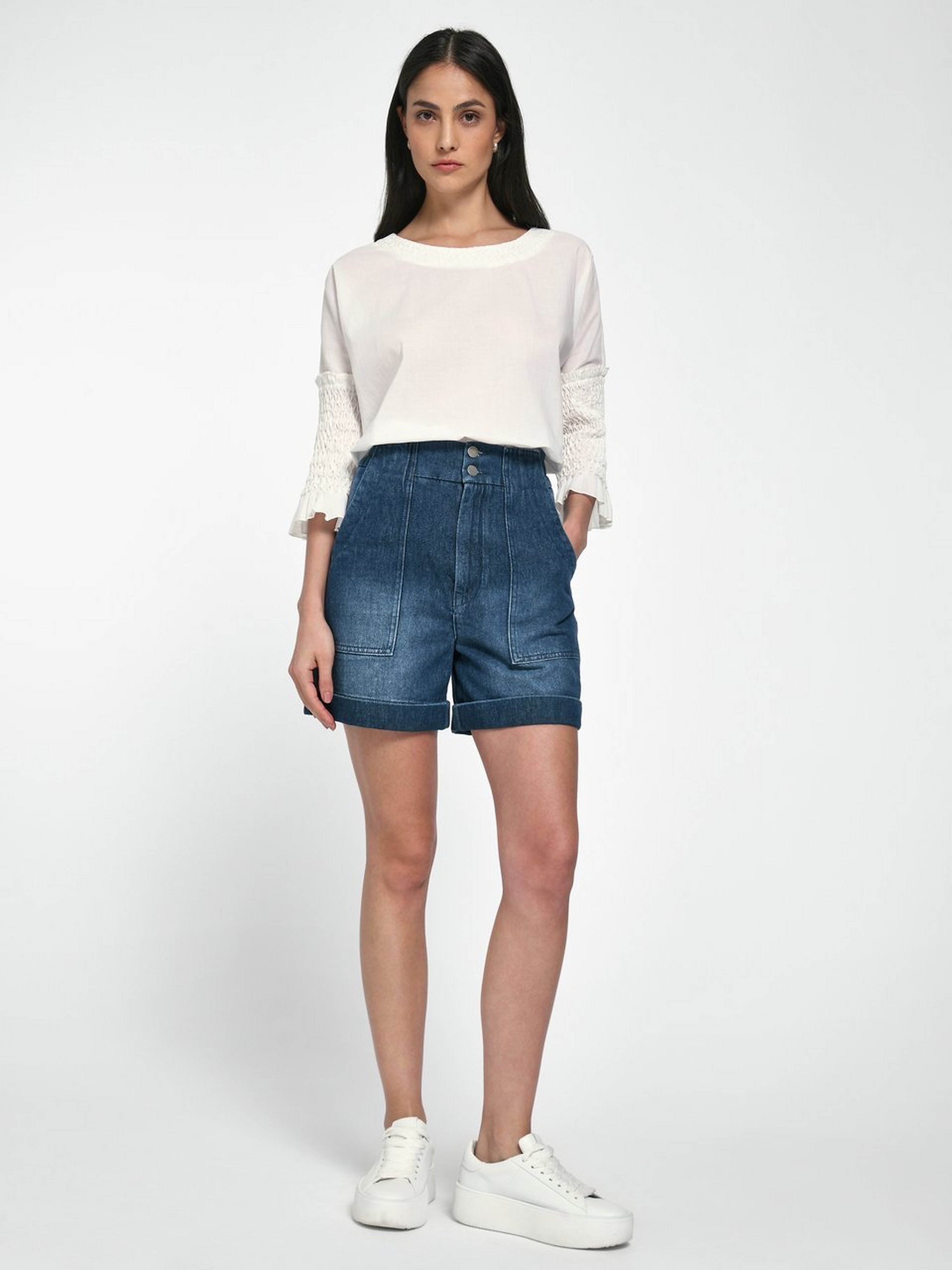 Jeans-Bermudas