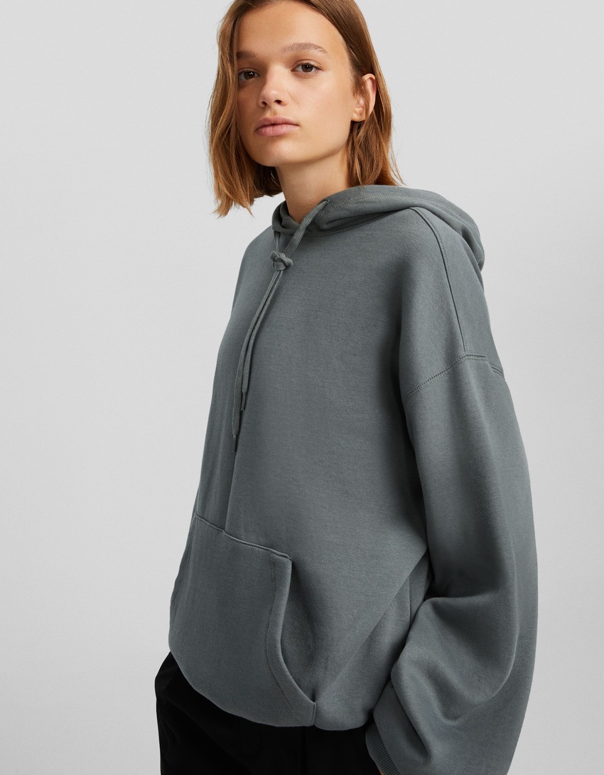 Moletom oversized com bolso