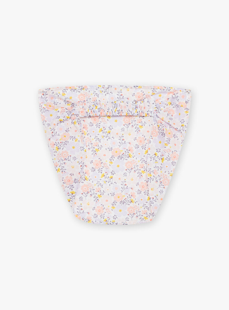 Body, bloomer et bandeau lilas à imprimé fleurs