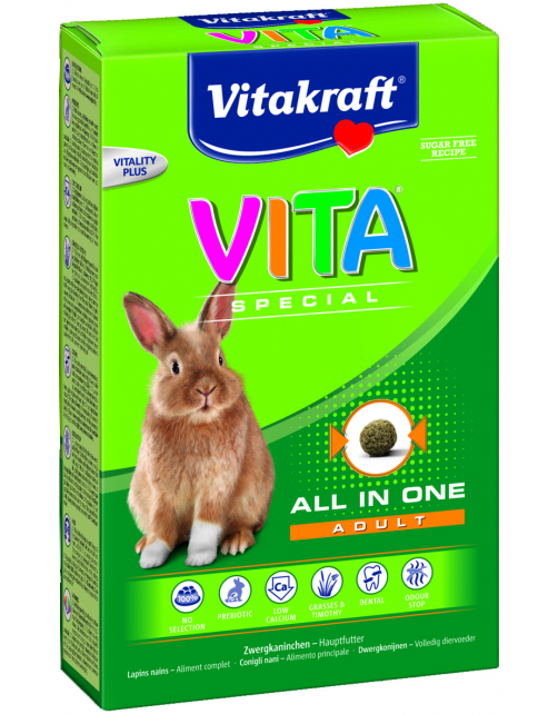 Vitakraft Vitaspecial Adult Dwergkonijn - Konijnenvoer - 600 g