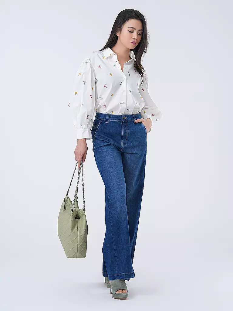 LANIUS Jeans Wide Leg blau