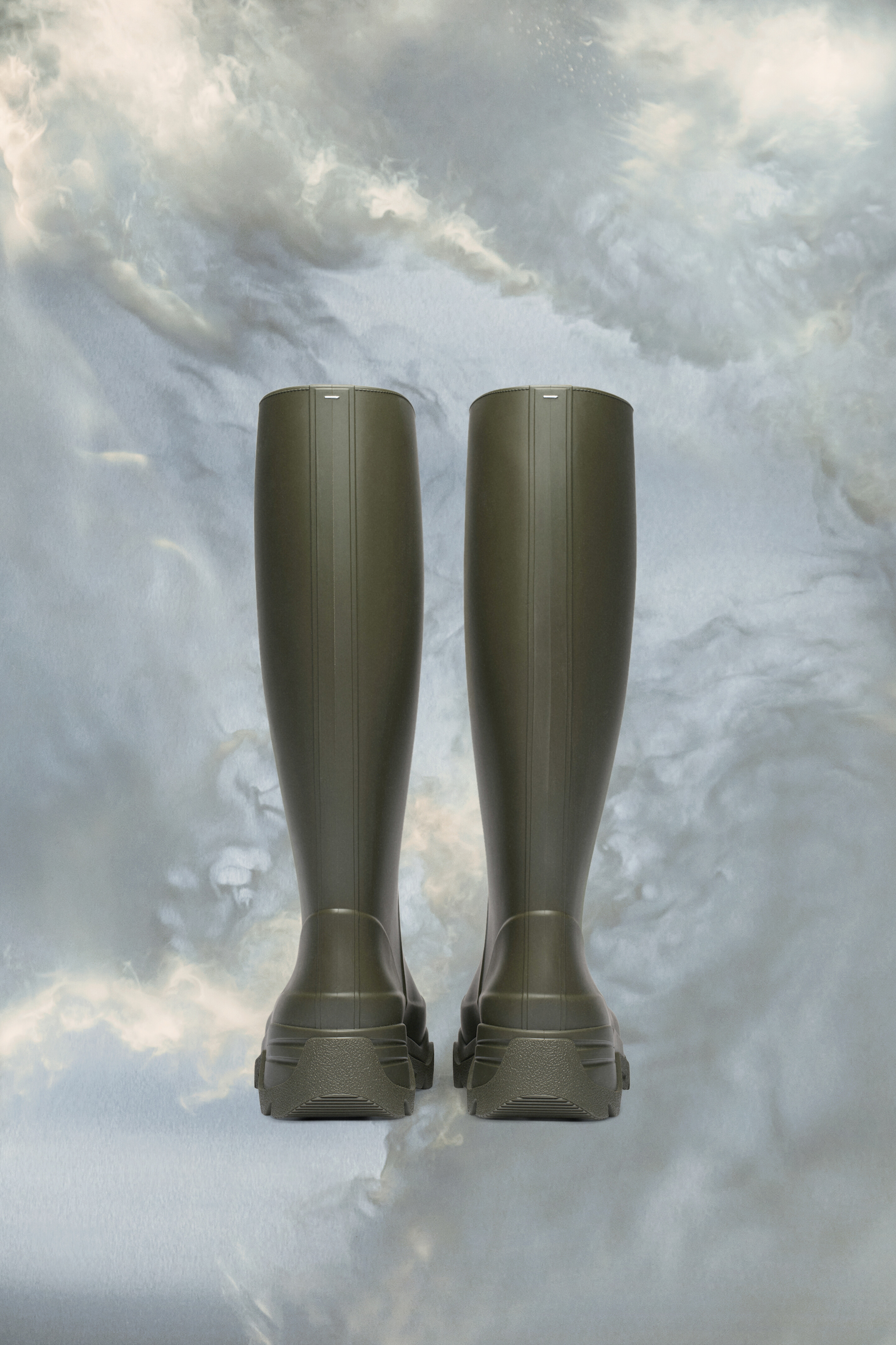 Bottes en rubber Tabi pour homme Olive