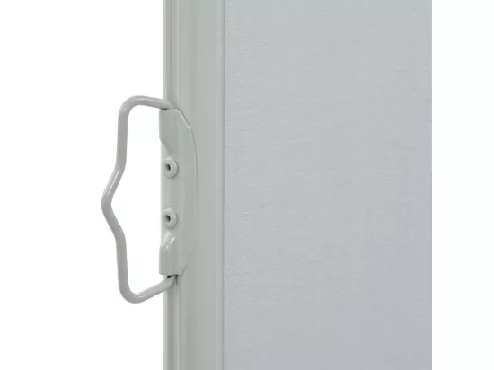 Auvent latéral rétractable de patio 120 x 300 cm Gris