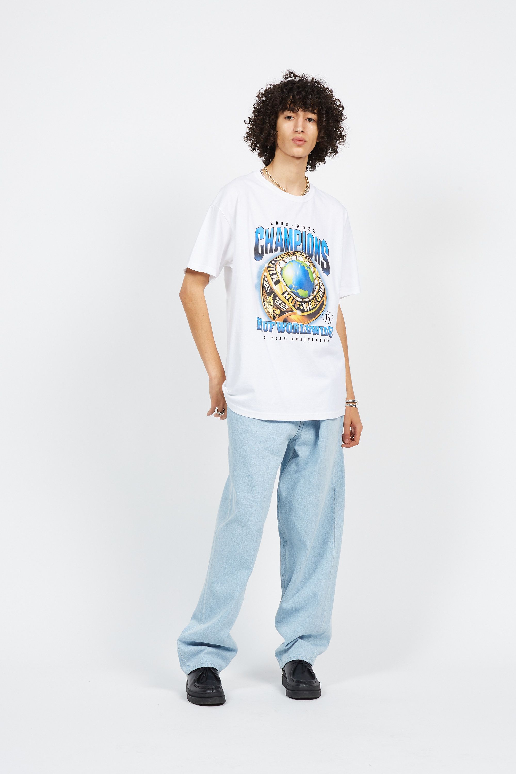 HUF T-SHIRT CHAMPIONS Blanc