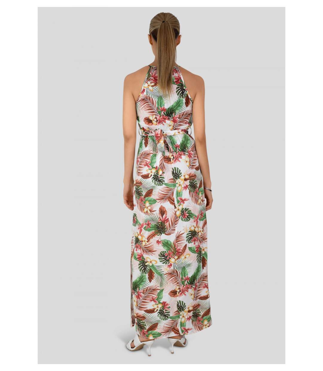 Robe longue à imprimé