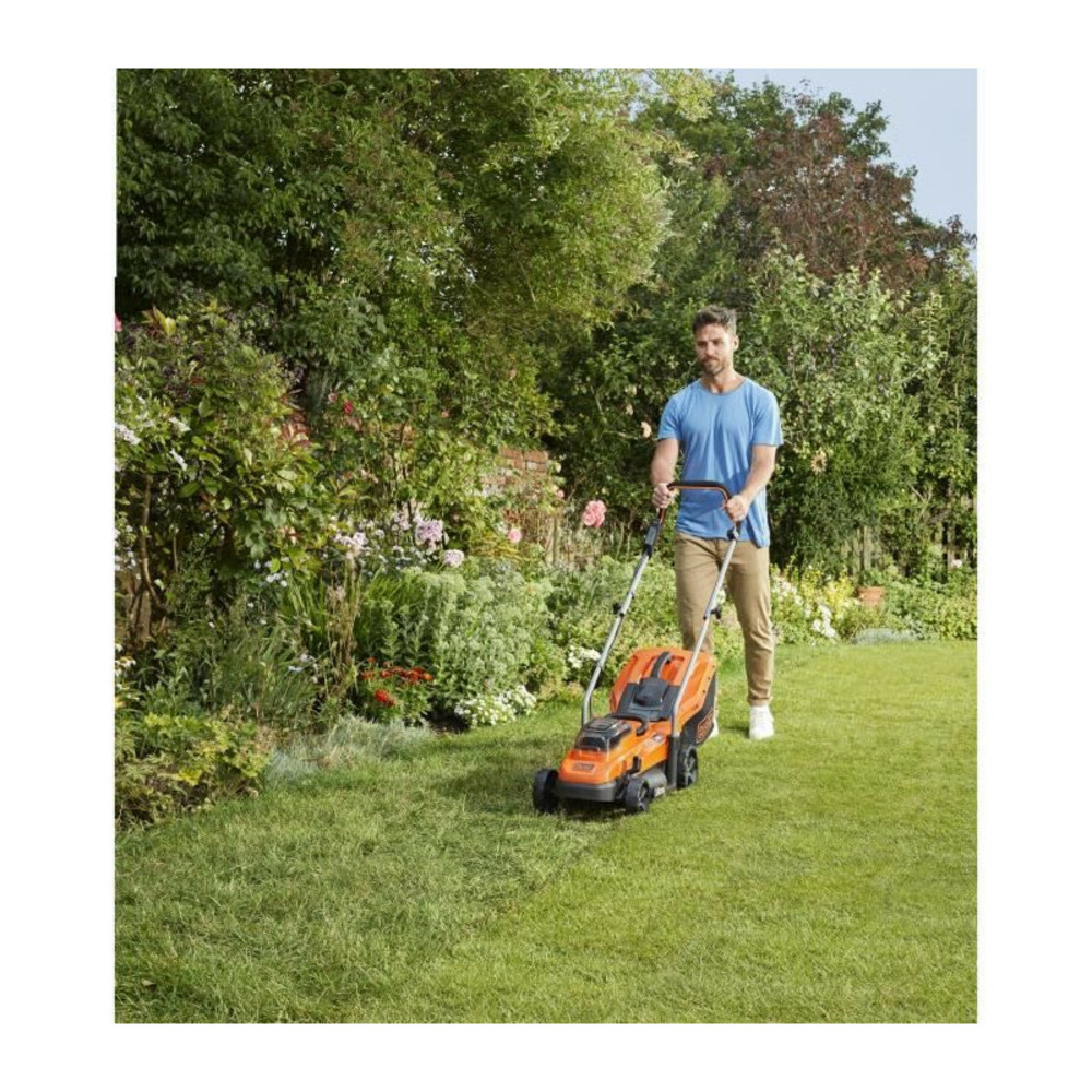 Tondeuse sans fil black & decker bcmw3318l2-qw - 33 cm - lithium 2x18v - livrée avec 2 batteries 18v 2,5ah et 1 chargeur