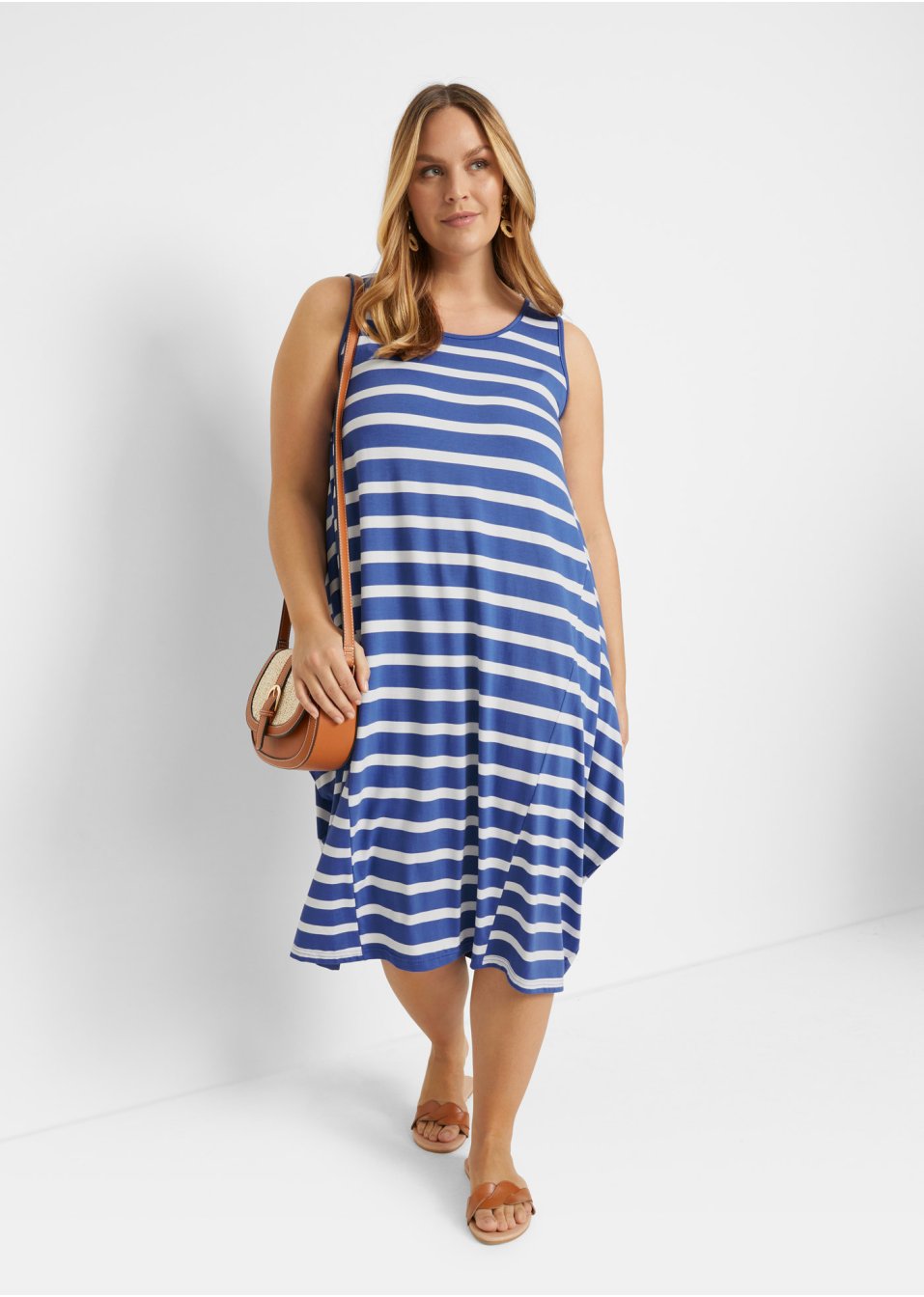 Robe midi en jersey