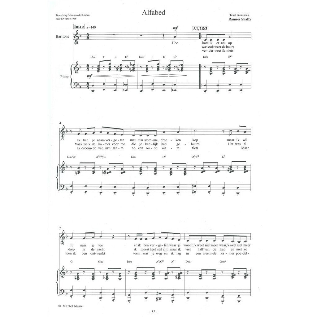 XYZ Uitgeverij Songbook, Turbulent Leven in Liedjes voor piano, zang en gitaar