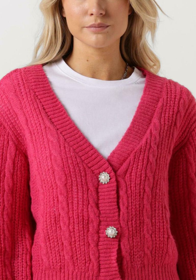 YDENCE fuchsia ydence vest cardigan plien
