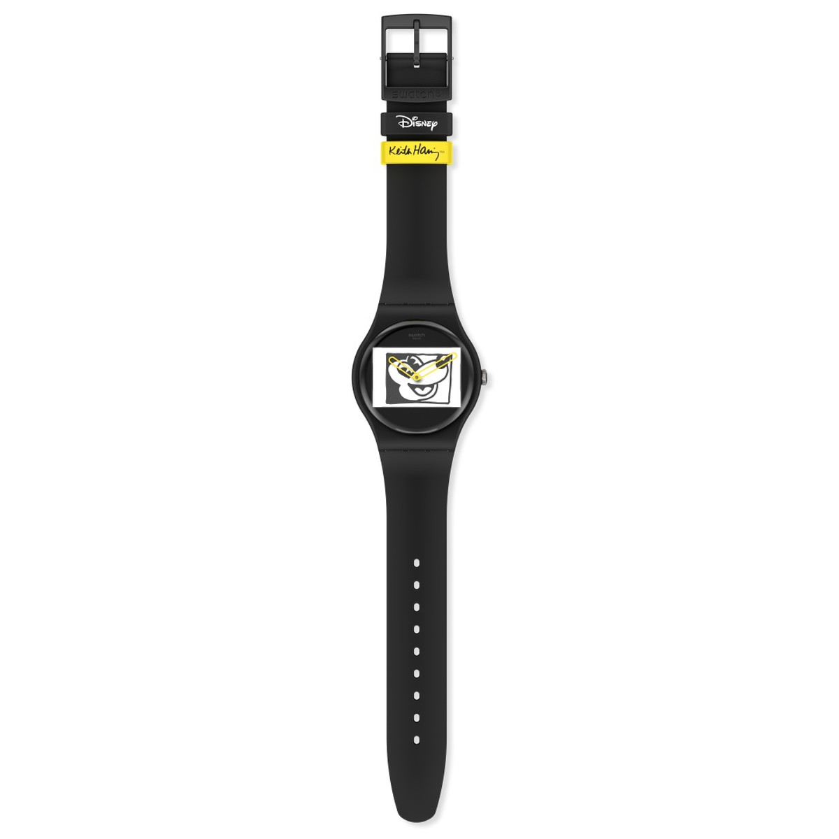 Montre Swatch mixte plastique silicone noir