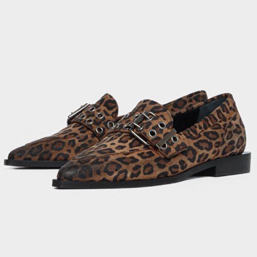 Bukela Valerie Loafers, Leopard, 41