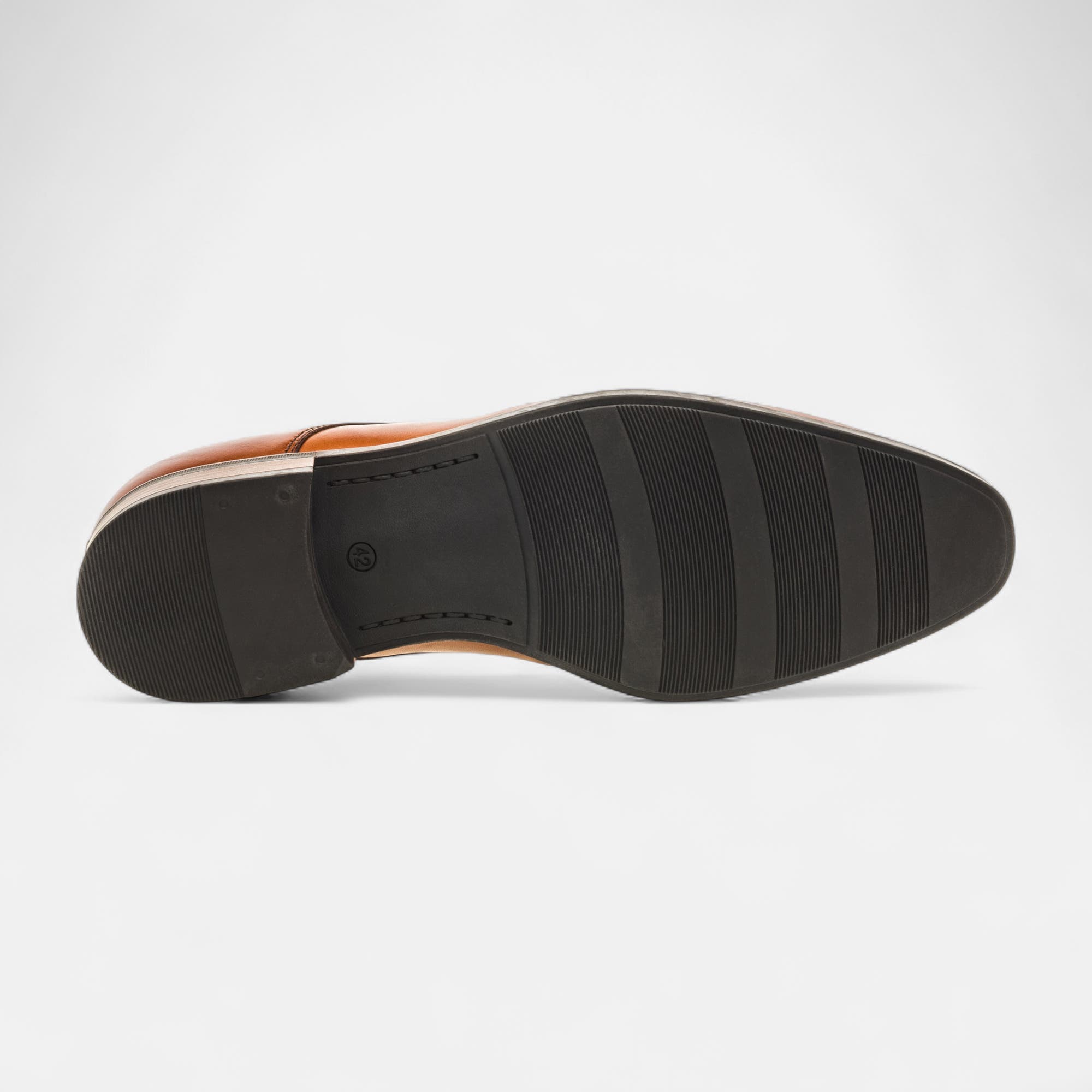 Derbies Homme en cuir cognac