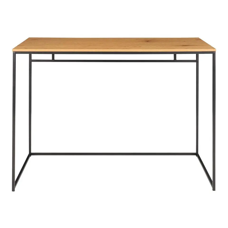 Bureau - eiken look met zwart frame