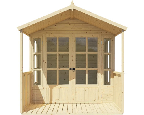 Bertilo Shed Arley tuinhuis met vloer, 214 x 305 cm, naturel