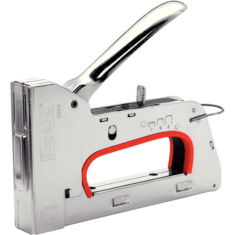 Rapid - Agrafeuse PRO R533 pour Agrafes N°53, Agrafeuse pour Tissus avec 3 Puissances au Choix, Gachette Facile à Actionner & Poignée Ergonomique, Fabriqué en Suède (20511250) : Bricolage