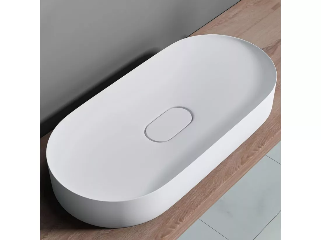 Vasque En Conglomérat Rea Iris 71 White