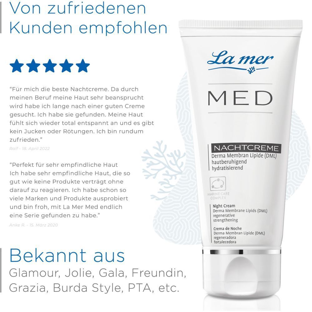 La mer MED Basic Care Nachtcreme ohne Parfum 50 ml