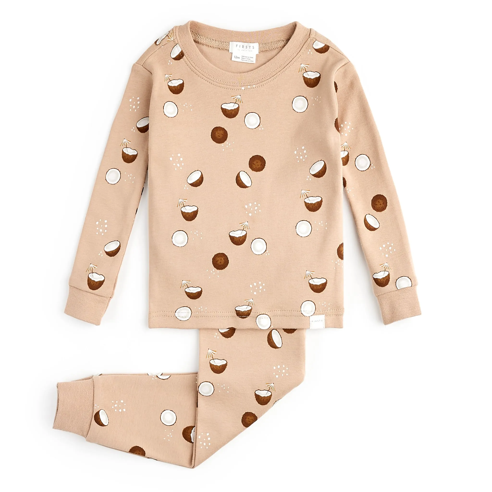 Firsts par Petit Lem Pyjama 2 Pièces Noix Coco 12-24mois